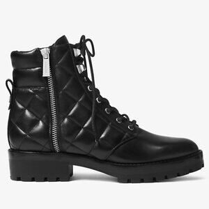 Michael Kors Leather Combat Boots
